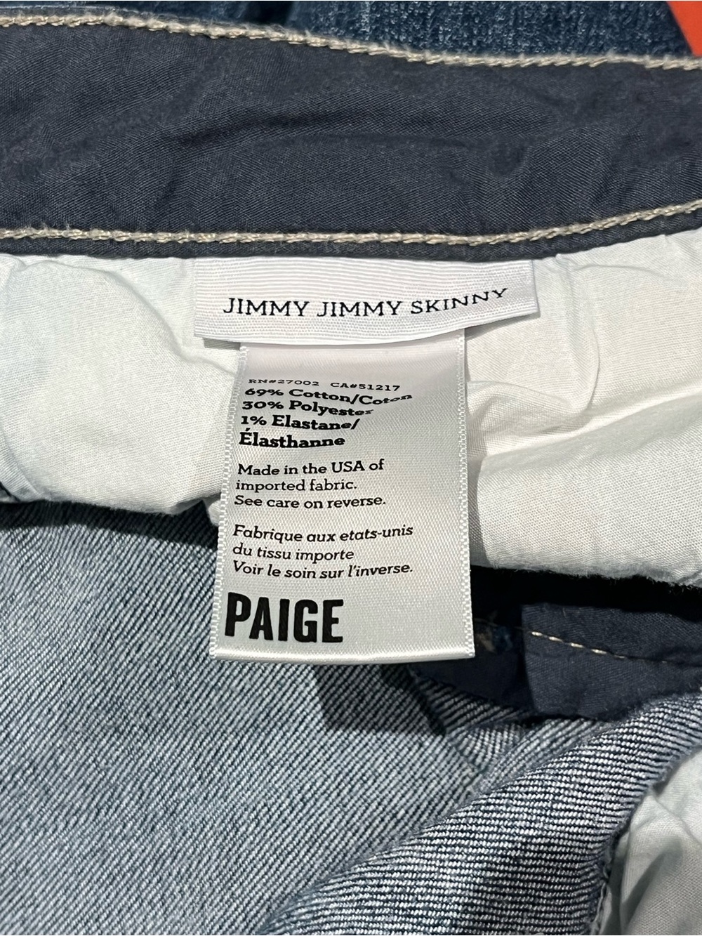 PAIGE Jimmy Jimmy Skinny Jeans | Dark Wash Distressed Stretch Denim Sz 29 EUC - Picture 6 of 8